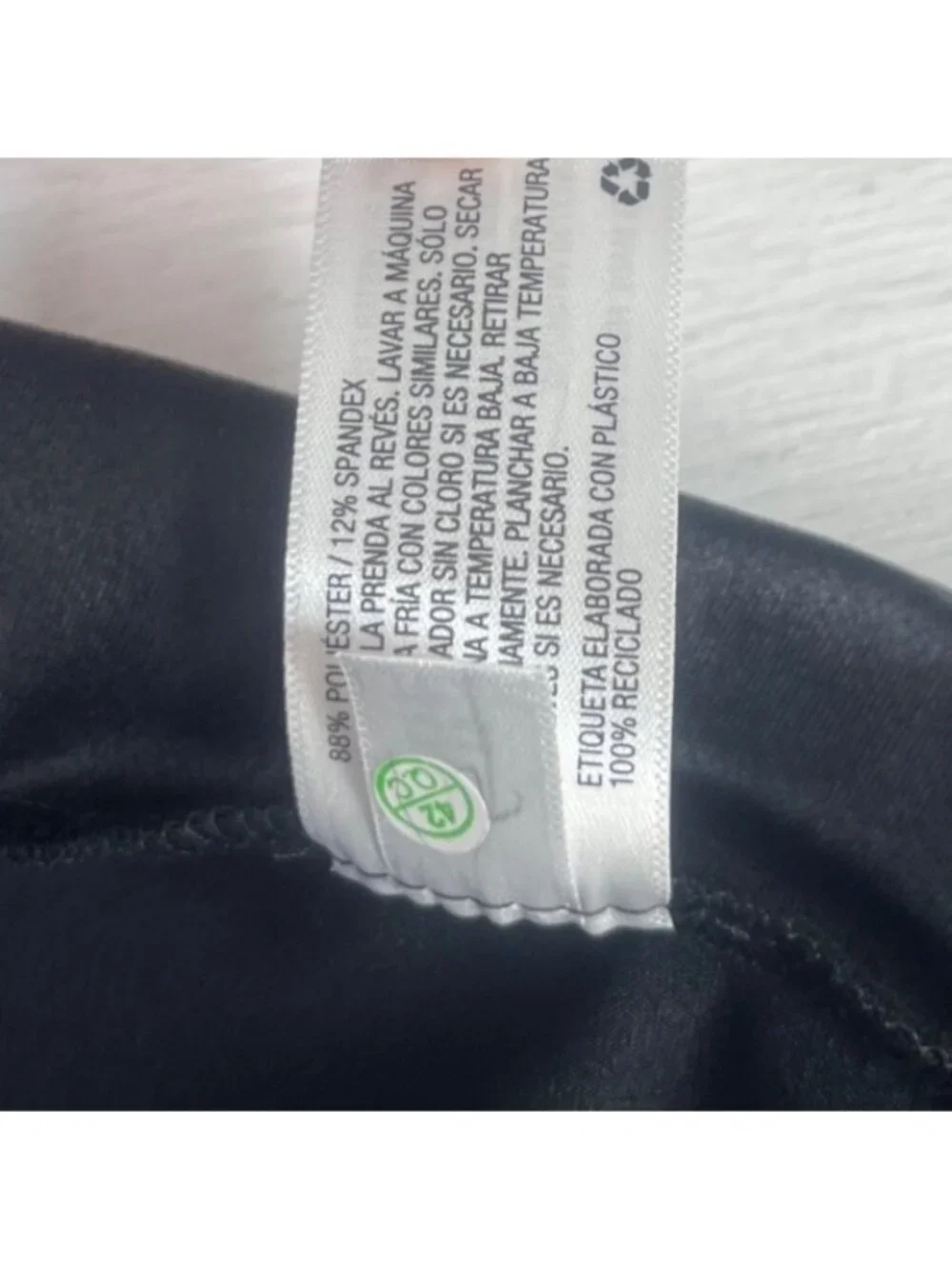 Ava & Viv High Waist Faux Leather Biker Shorts 1X Black New Liquid Shine